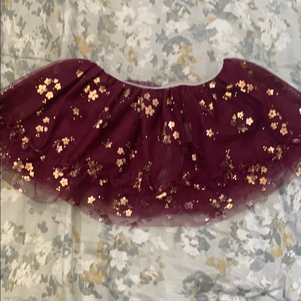 Baby starters purple and gold tutu